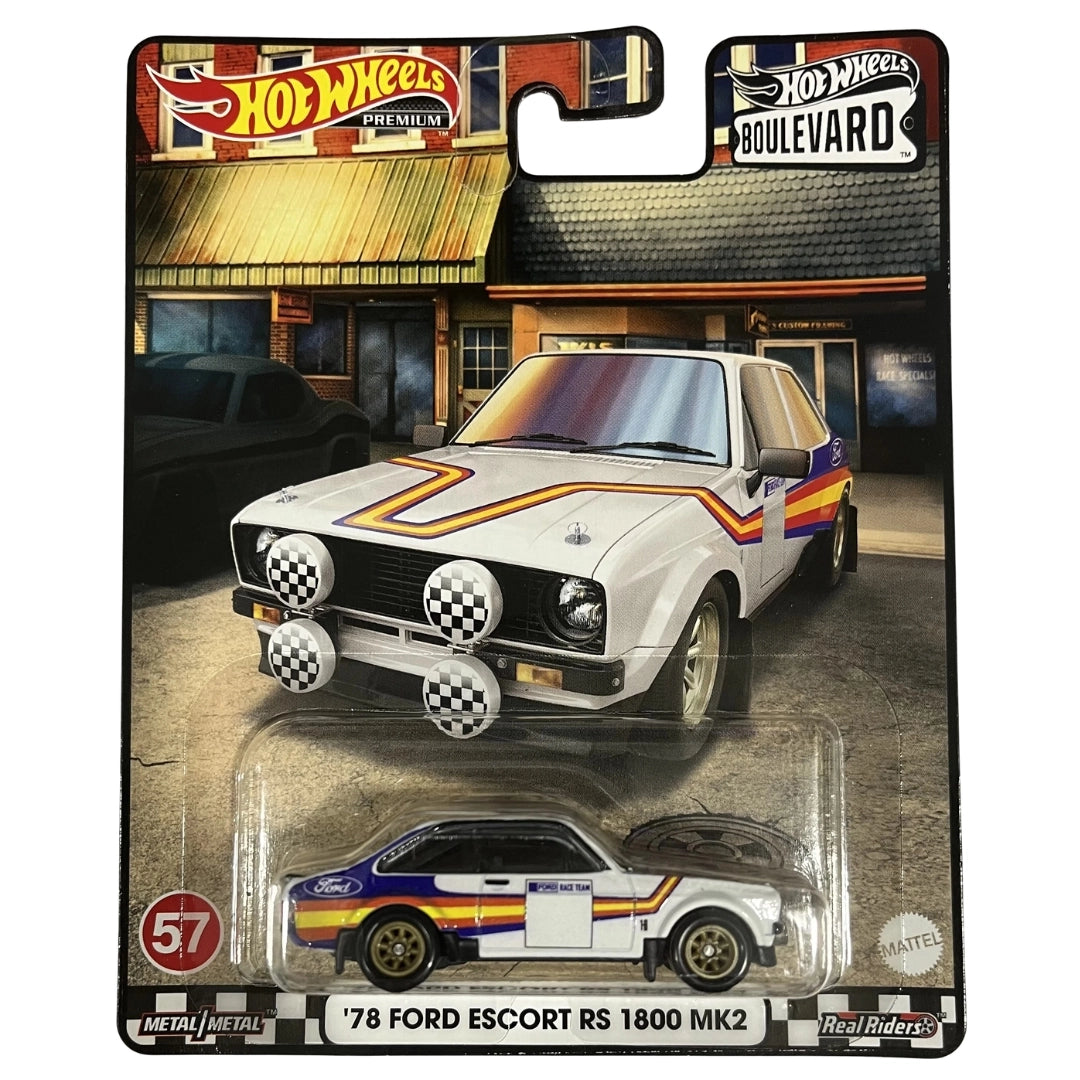 Hot Wheels 1:64 '78 Ford Escort RS 1800 MK2 White