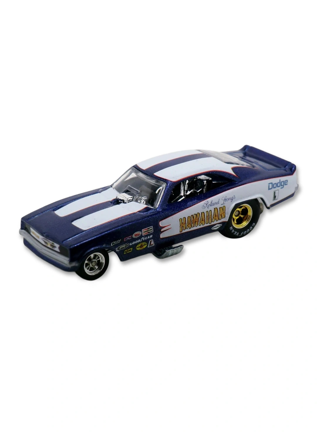 Hot Wheels Dragstrip Demons 2009 Roland Leong's Hawaiian Charger 1:64 – Blue