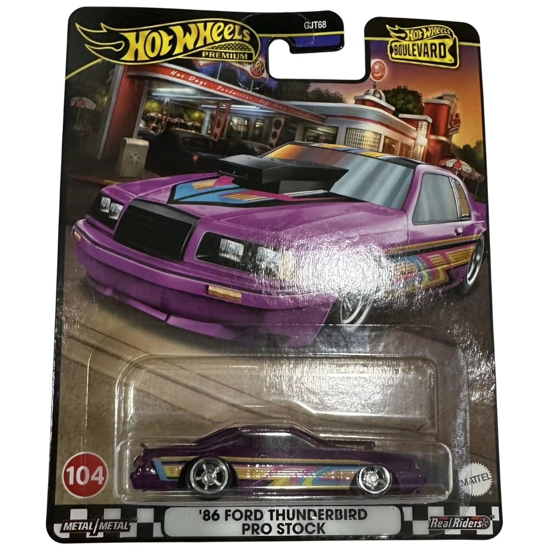 Hot Wheels Ford '86 Ford Thunderbird Pro Stock 1:64 - Purple
