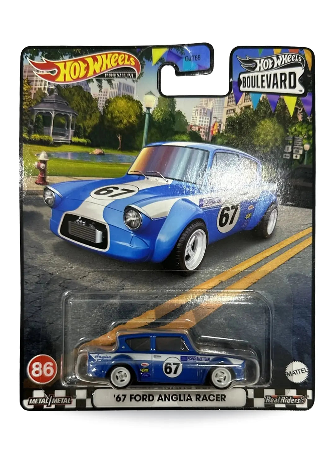 Hot Wheels Boulevard (After 2013) – 2023 '67 Ford Anglia Racer 1:64 - Pearl Blue