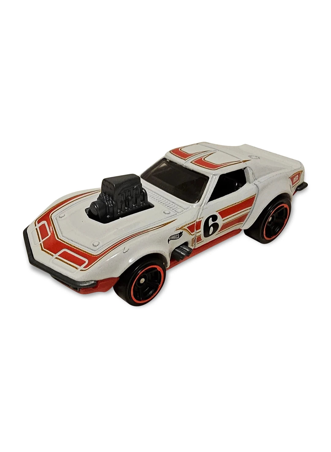 Hot Wheels Red Edition 2025 Chevrolet '68 Corvette Gas Monkey Garage 1:64 White