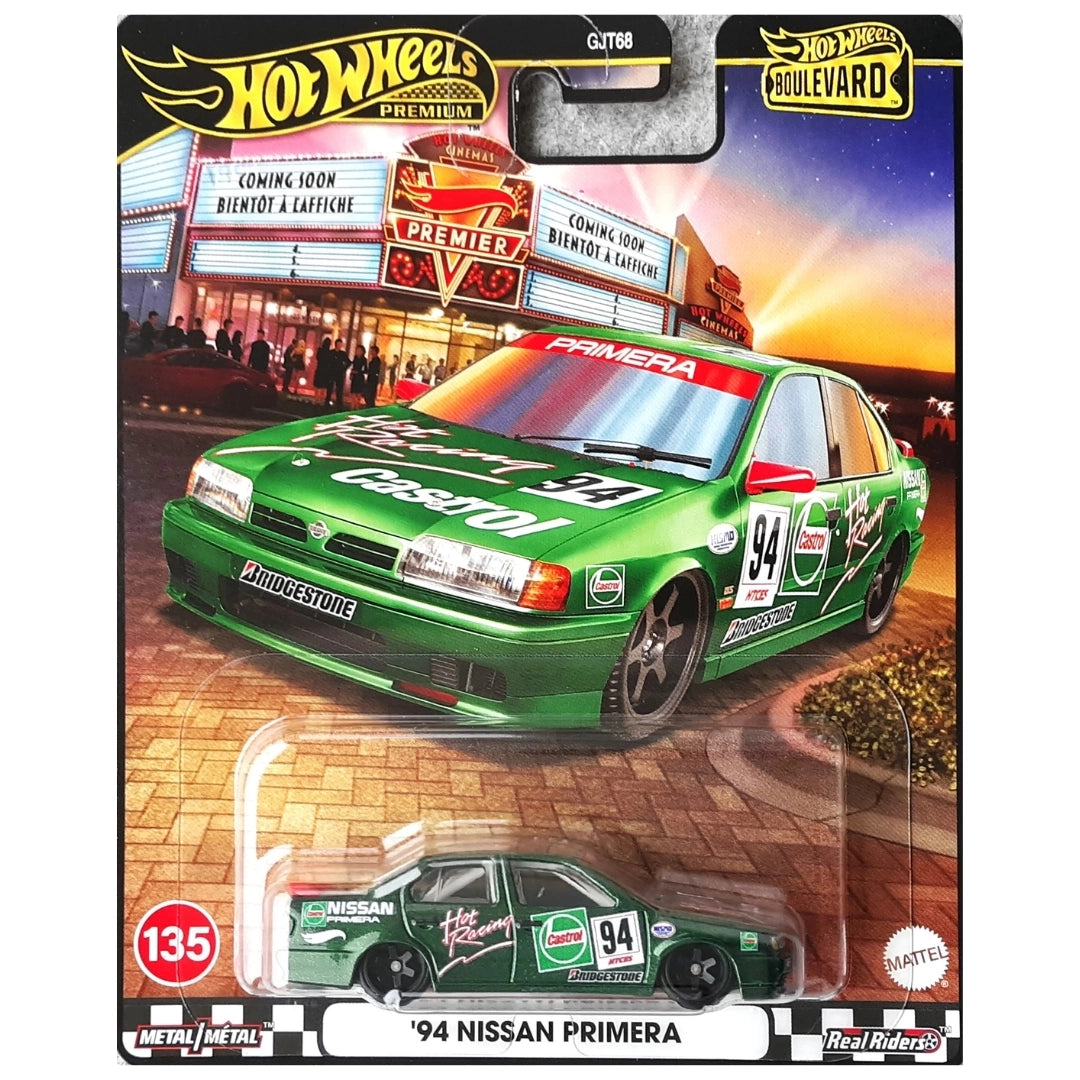 Hot Wheels 1:64 '94 Nissan Primera Metalflake Green