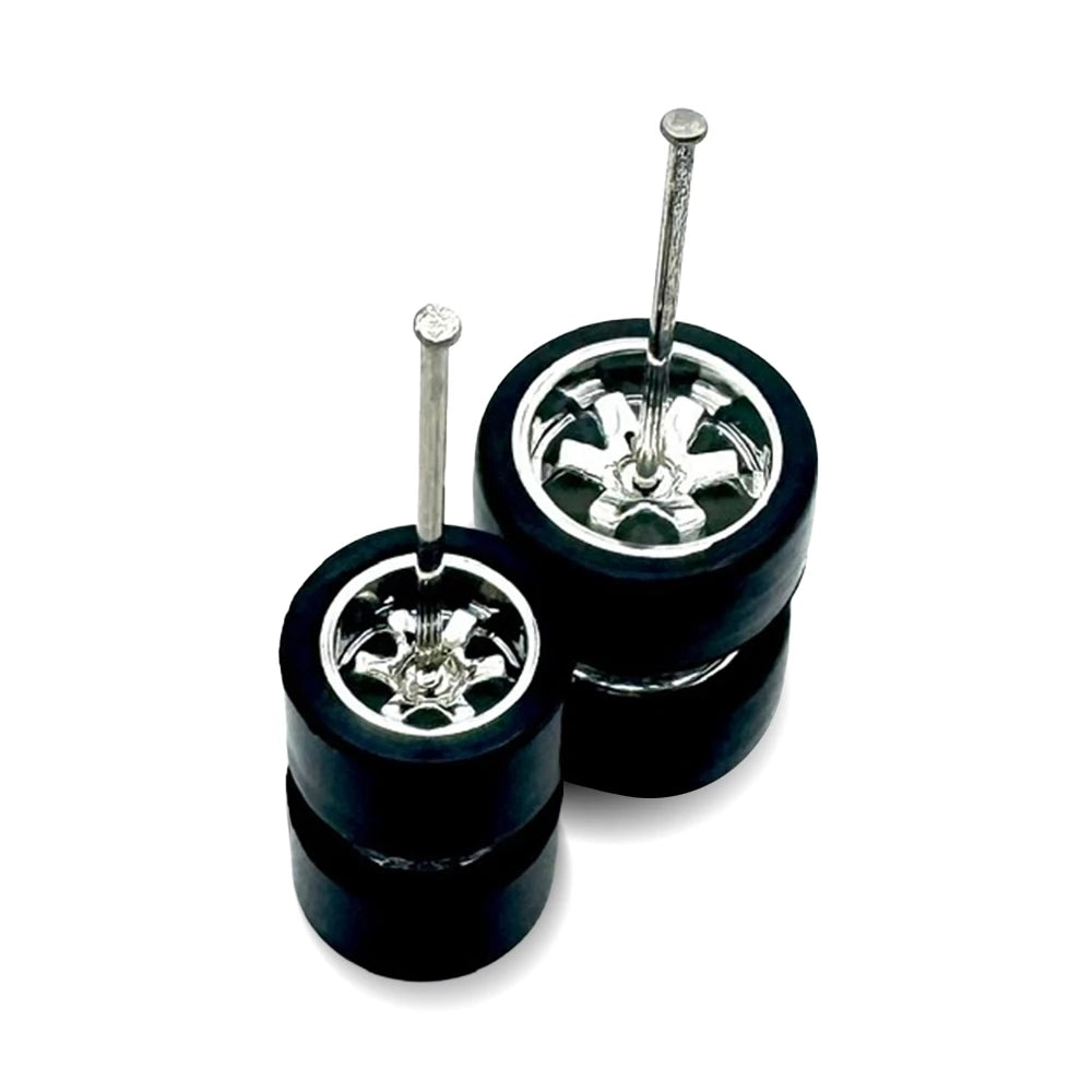 9mm + 11mm Staggered Chrome Te37 Electroplated (For Civic Customs)