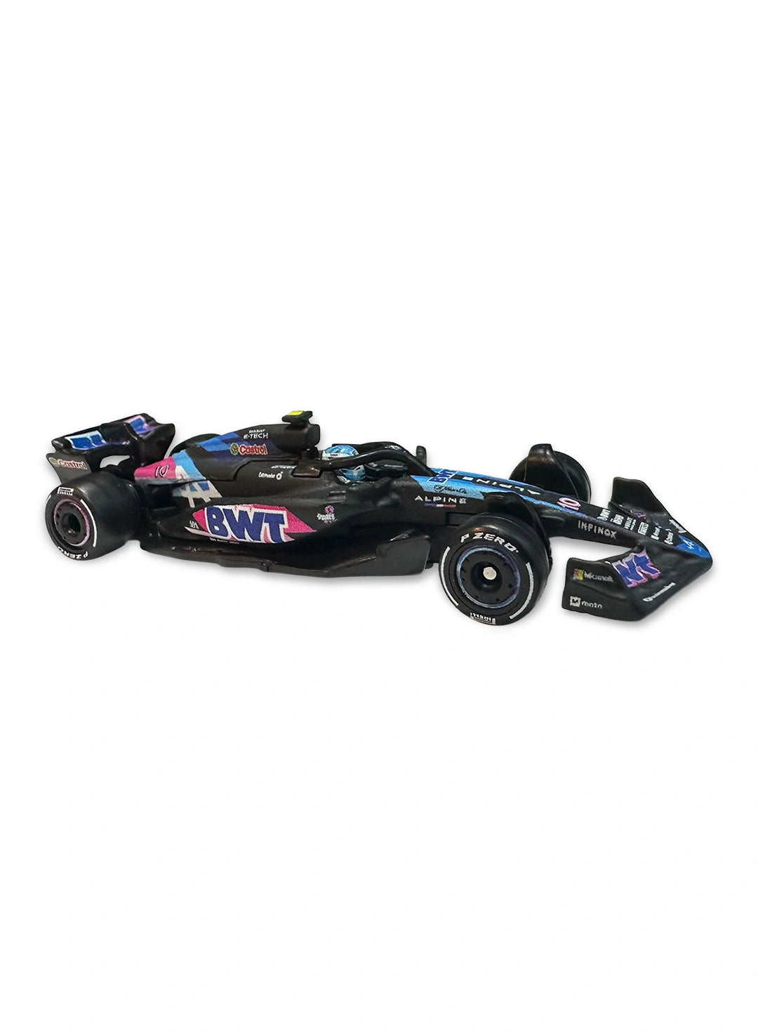 Hot Wheels 2025 Formula One Collection Mix 1 Alpine BWT Alpine F1 Team - A524 (#10) 1:64 – Blue & Pink