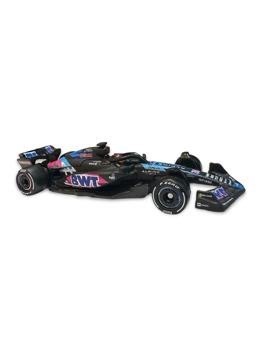 Hot Wheels 2025 Formula One Collection Mix 1 Alpine BWT Alpine F1 Team - A524 (#31) 1:64 – Blue & Pink