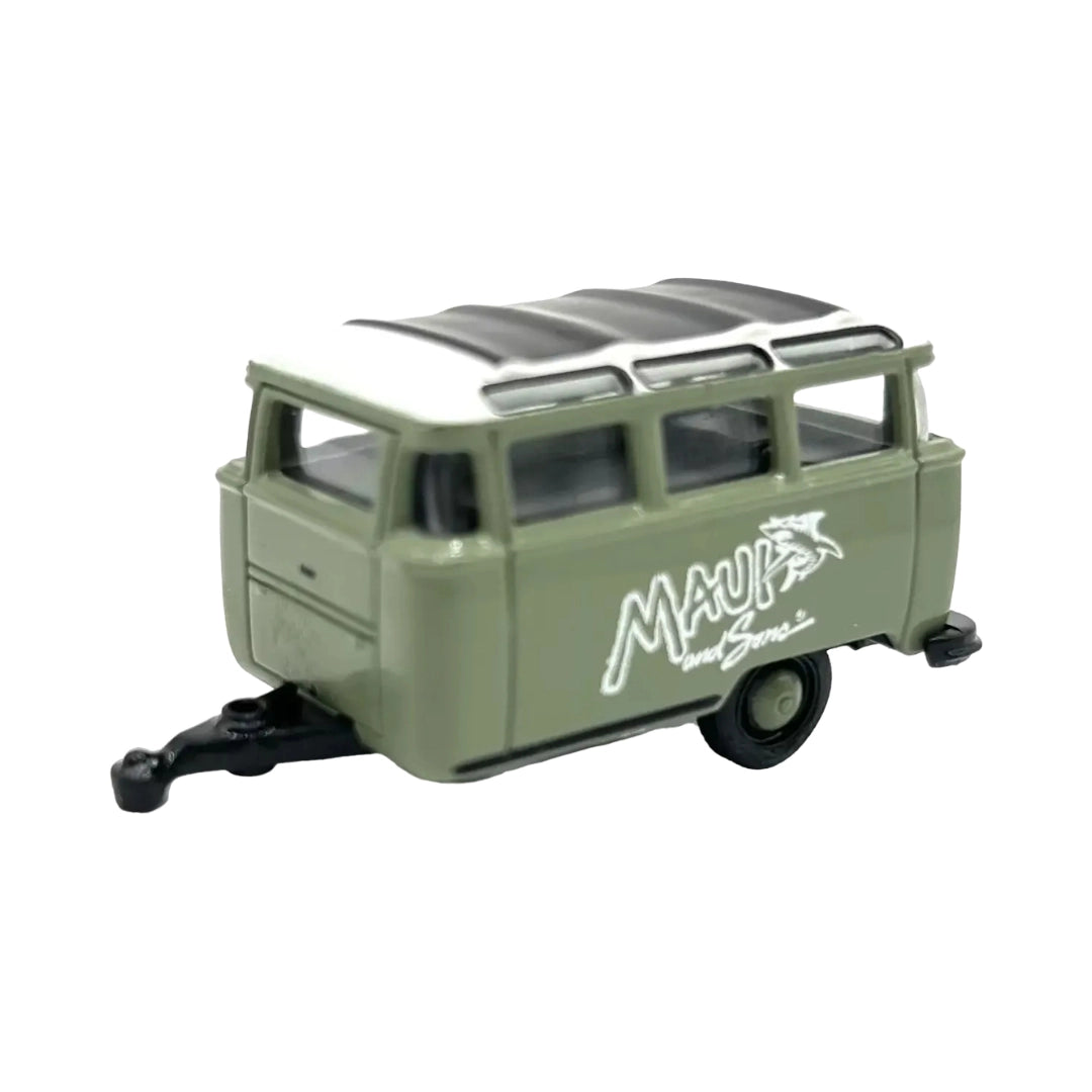 Caravan - Olive Green "Maui and Sons" Livery, Black Wheels, Auto-Haulers Release 52, Limited Edition Set Exclusive