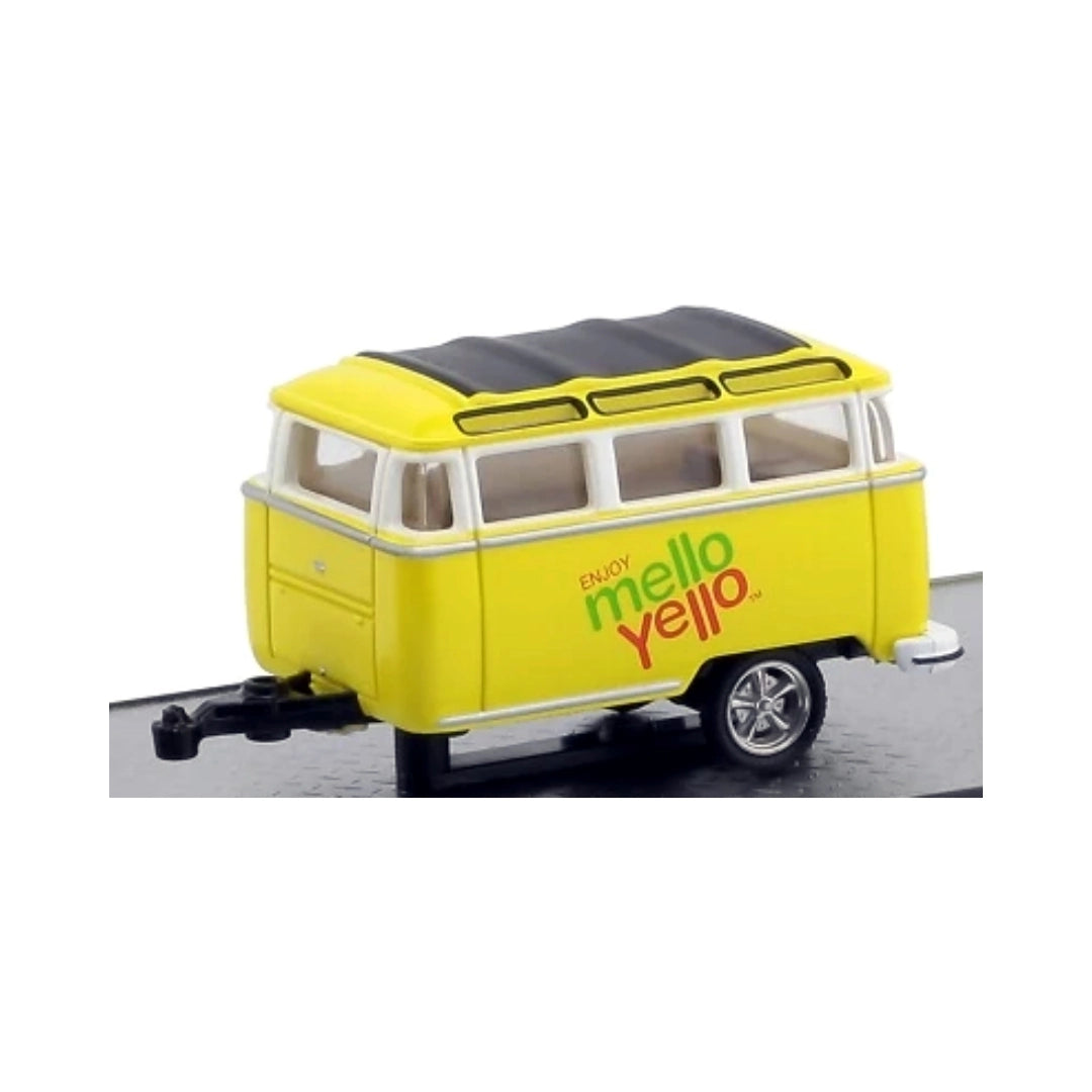 Caravan - Yellow "Mello Yello" Livery, Silver Rims, Black Frame & Details, Coca-Cola Auto-Haulers Release TW05, Premium Range Set Exclusive