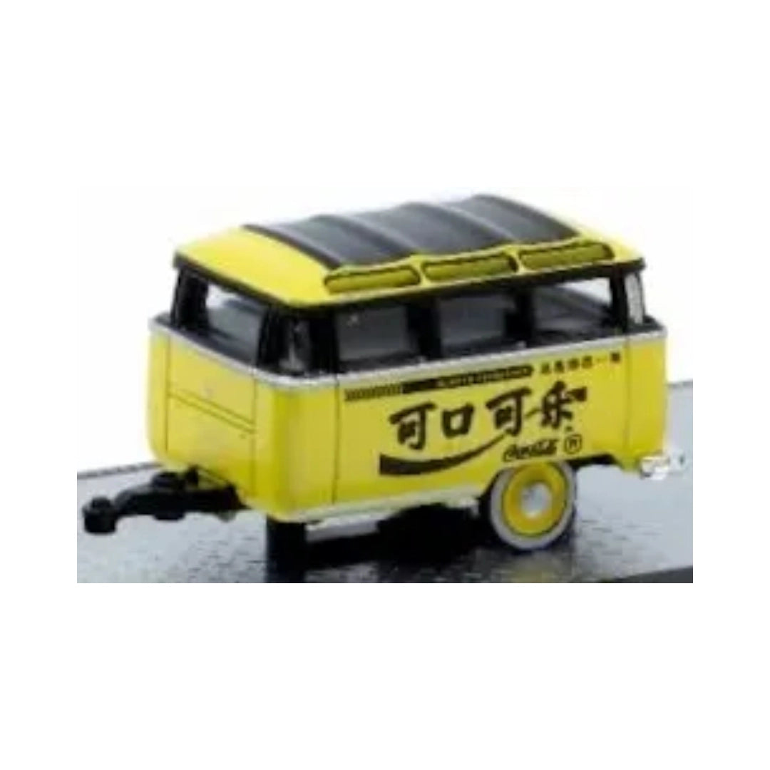 Caravan - Yellow with Japanese Script Livery, Yellow Rims, Silver Chrome Details, Limited Edition Set Exclusive