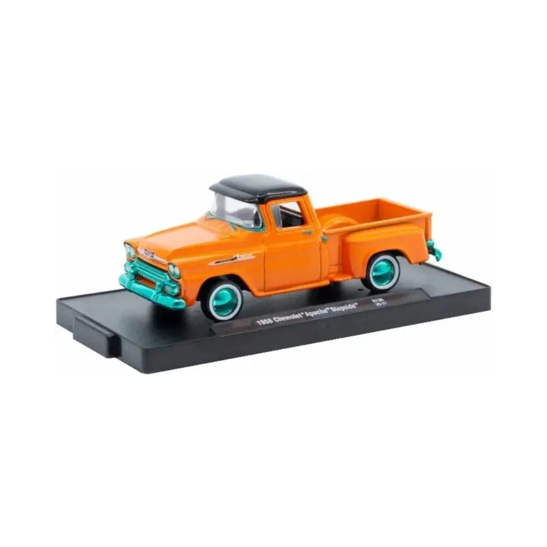 Chevrolet Apache Stepside - Orange Green Chrome Rims & Details Chase