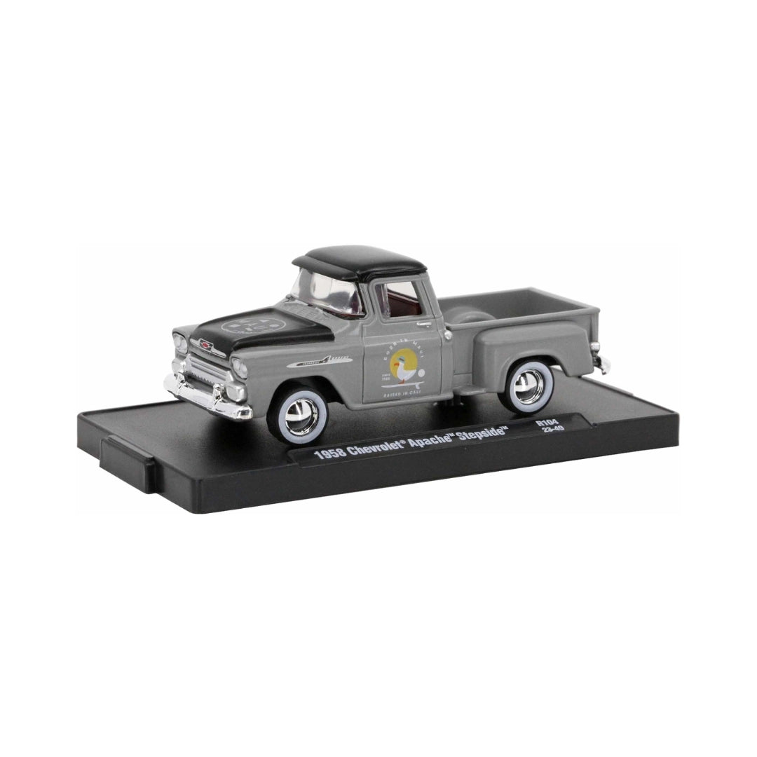 Chevrolet Apache Stepside - Silver Chrome Rims & Details Maroon Interior