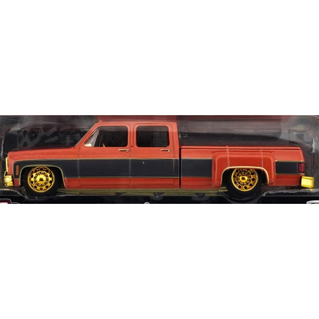 Chevrolet Cheyenne Super 30 - Orange & Gray Two-Tone (Gold Chrome Details, Gold Rims, Chase)