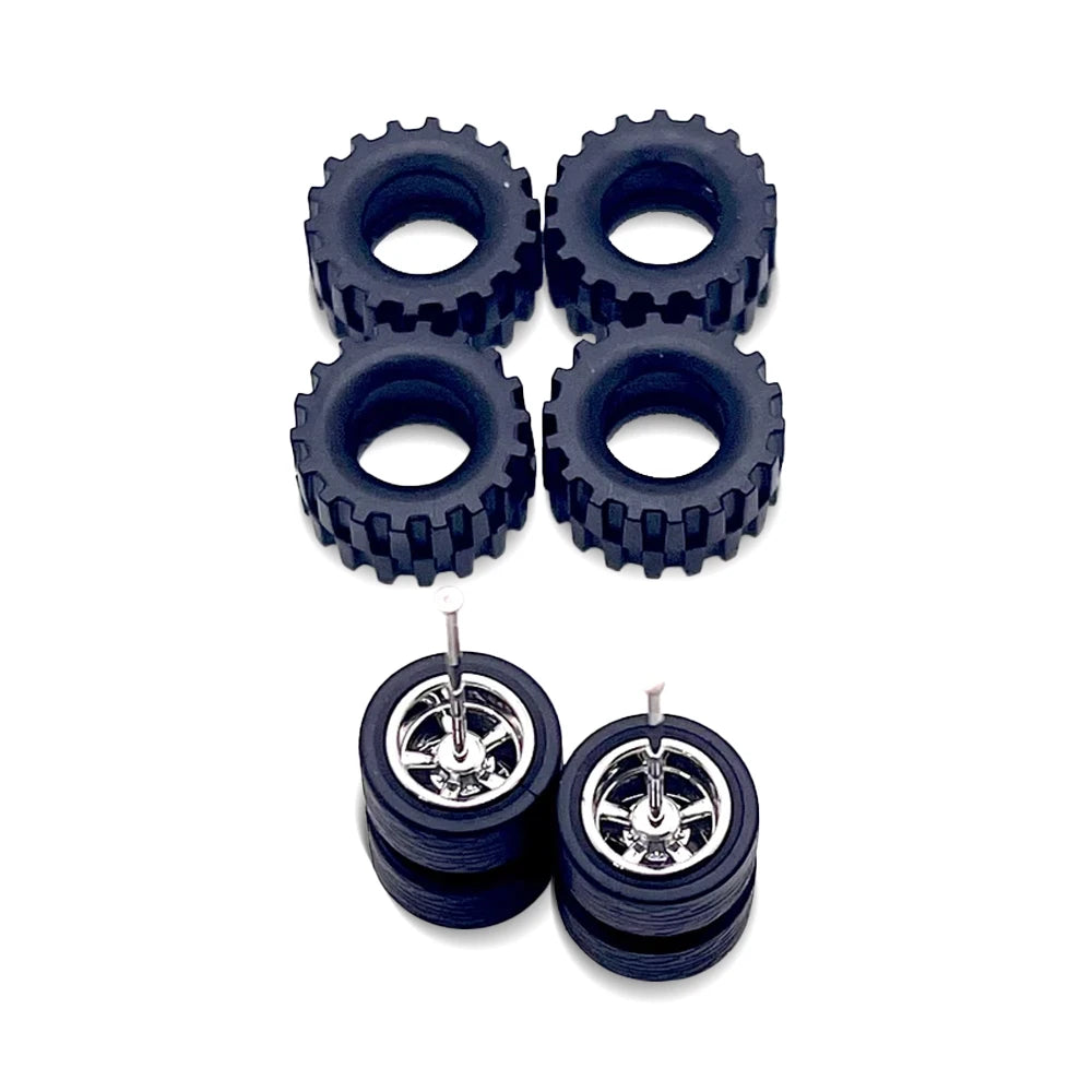 Chrome Cragar 14 mm Off-road Wheel & Tire Kit