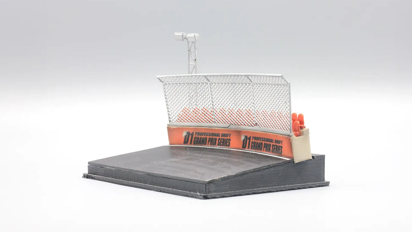 Circuit Curve Mini Diorama Display for 1:64 Diecast Cars