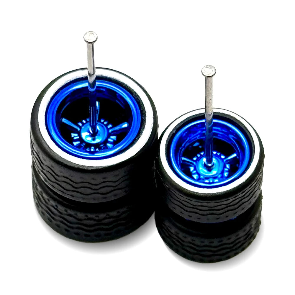 Cragar Blue White Line Electroplated 11mm / 13mm Staggered Fit