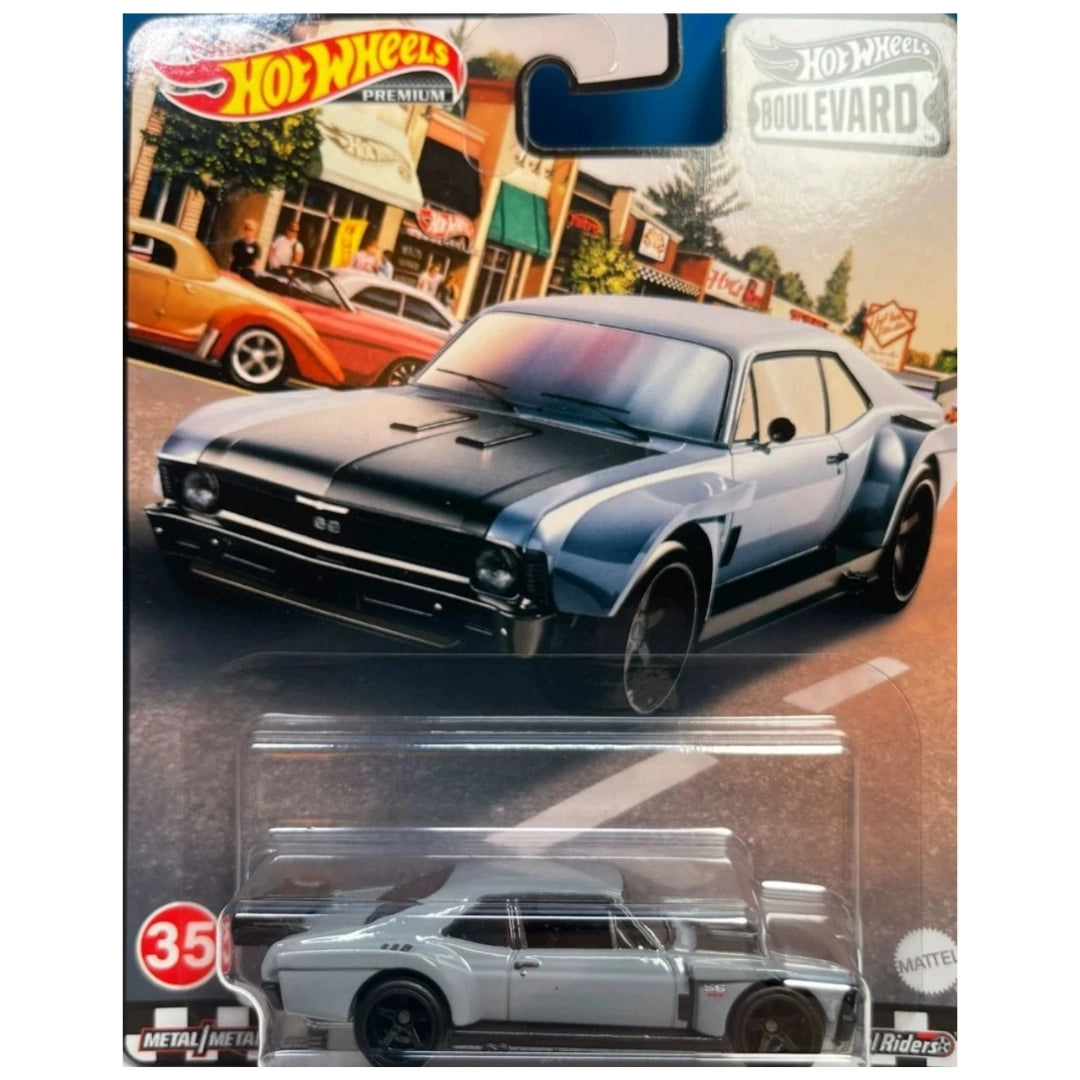 Hot Wheels 1:64 Custom '70 Chevy Nova Anodized Matte Gray