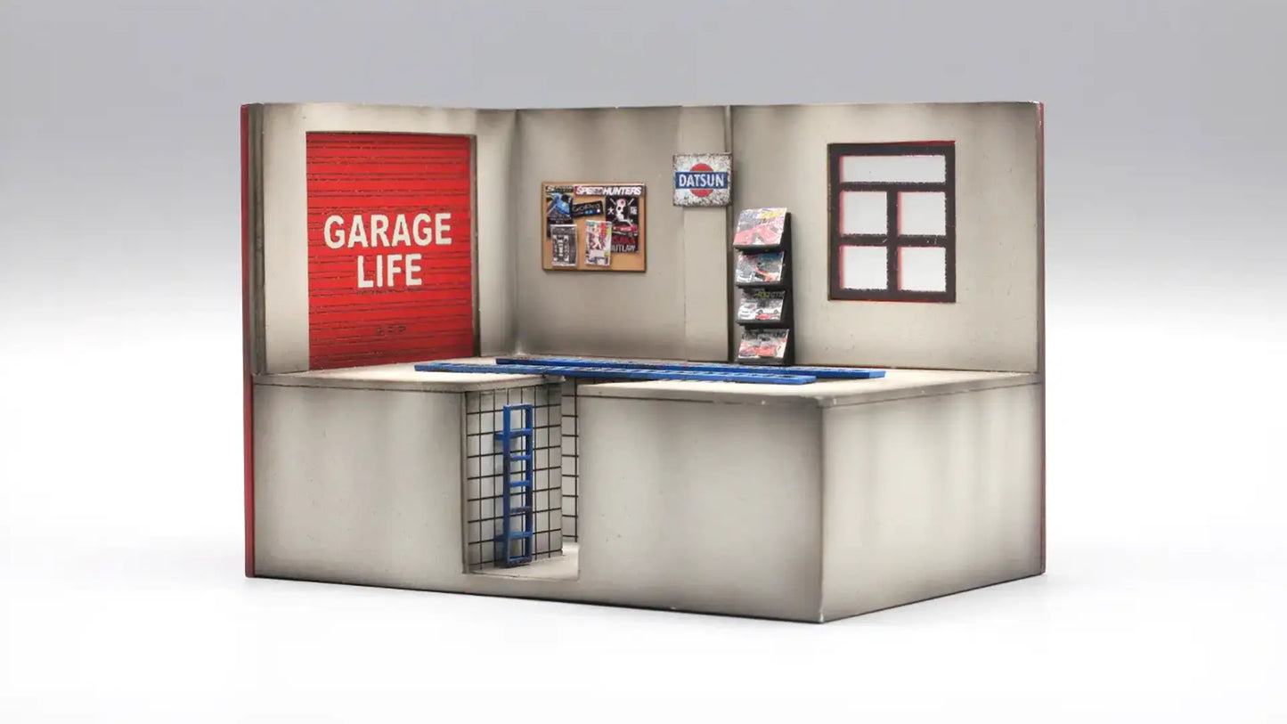 Garage Workshop Mini Diorama Display for 1:64 Diecast Cars