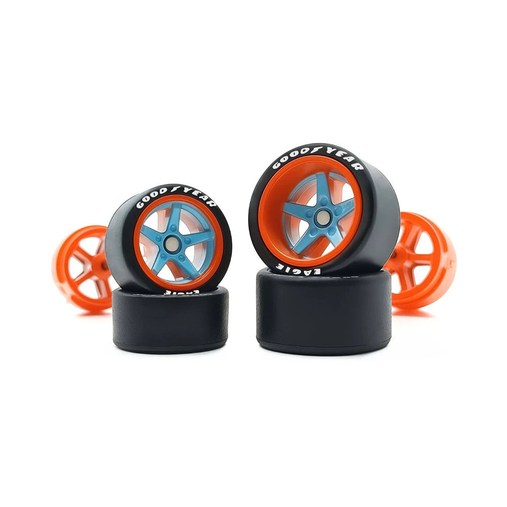 Gasser + Muscle Fit Staggered Advan V2 - 11mm +13mm - Blue + Orange Lip Lettered