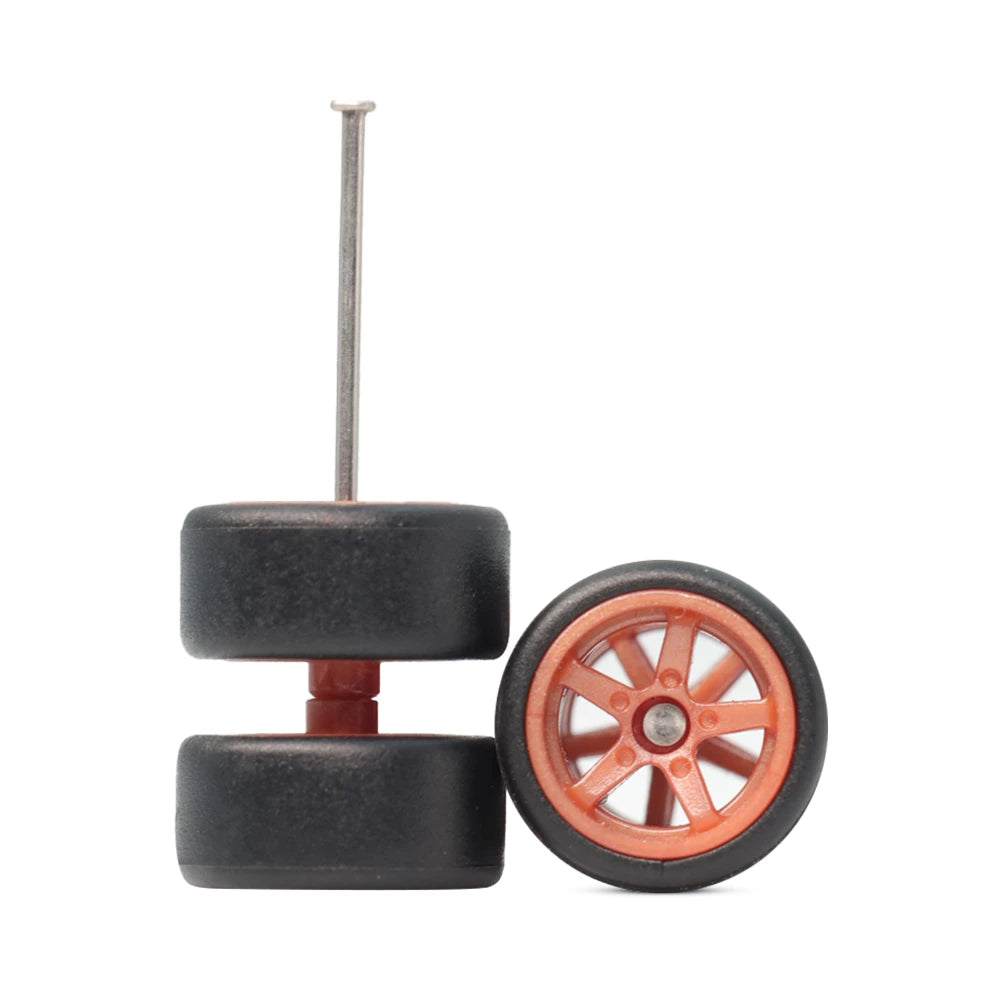 5 Spoke Brown 10mm Car Wheels