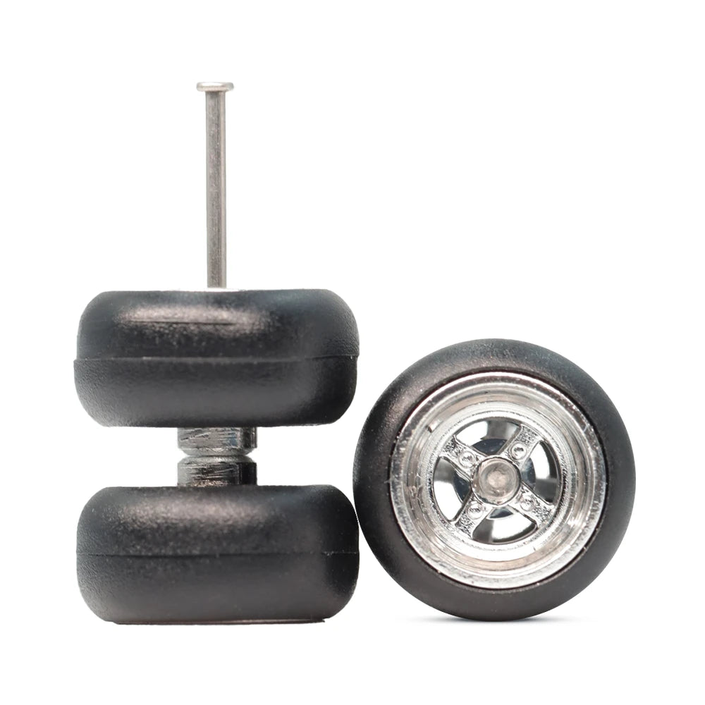 4 Spoke Chrome 10mm Car Wheels