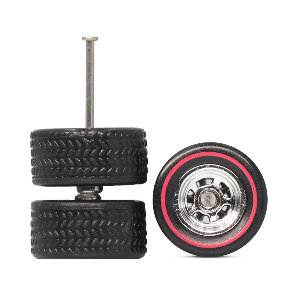 Flower Chrome Red Line Car Wheels