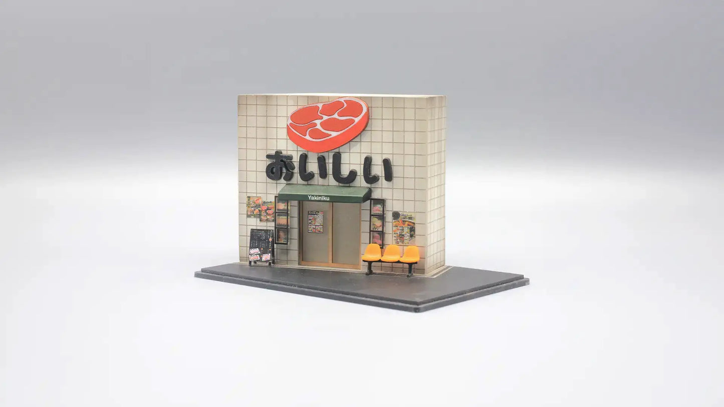 Japanese BBQ Restaurant Mini Diorama for 1:64 Diecast Cars