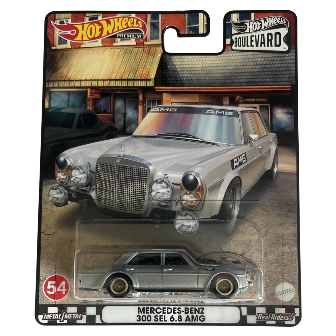 Hot Wheels 1:64 Mercedes-Benz 300 SEL 6.8 AMG Metalflake Gray