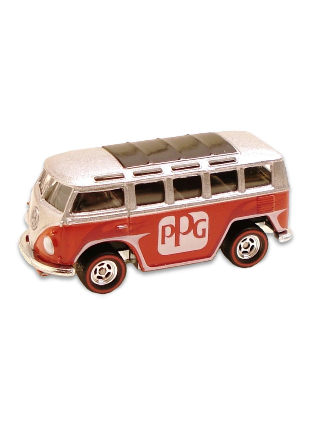 Hot Wheels Delivery Slick Rides 2010 Volkswagen Deluxe Station Wagon 1:64 – Metalflake Silver & Metalflake Red