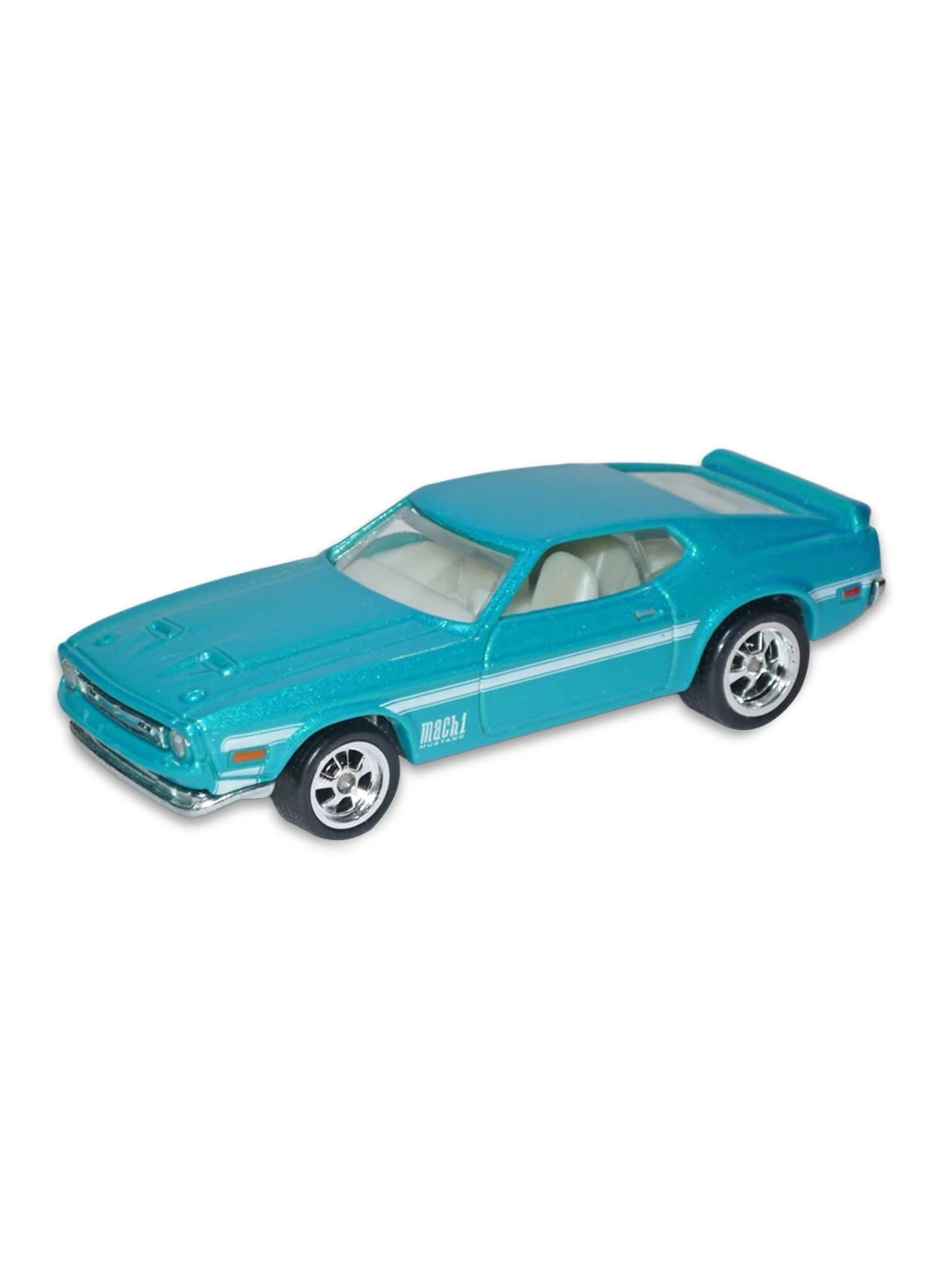 Hot Wheels Garage 2010 Ford '71 Mustang Mach I 1:64 – Metalflake Teal