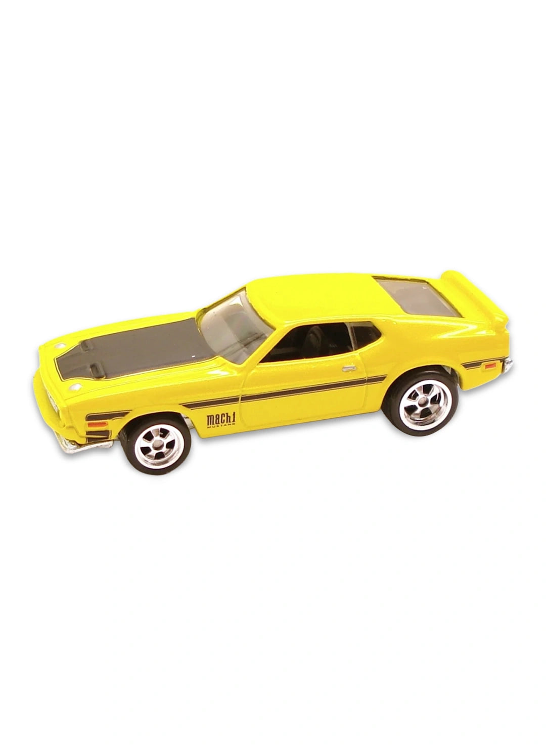 Hot Wheels Garage 2010 Ford '71 Mustang Mach I 1:64 – Metalflake Yellow
