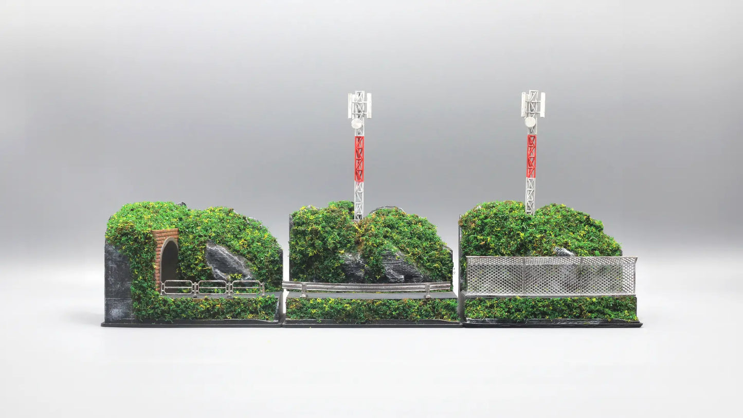 Mountain Scene Mini Diorama for 1:64 Diecast Cars