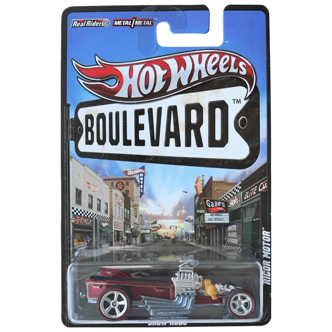 Hot Wheels 1:64 Rigor Motor Metalflake Red w/ Black Top