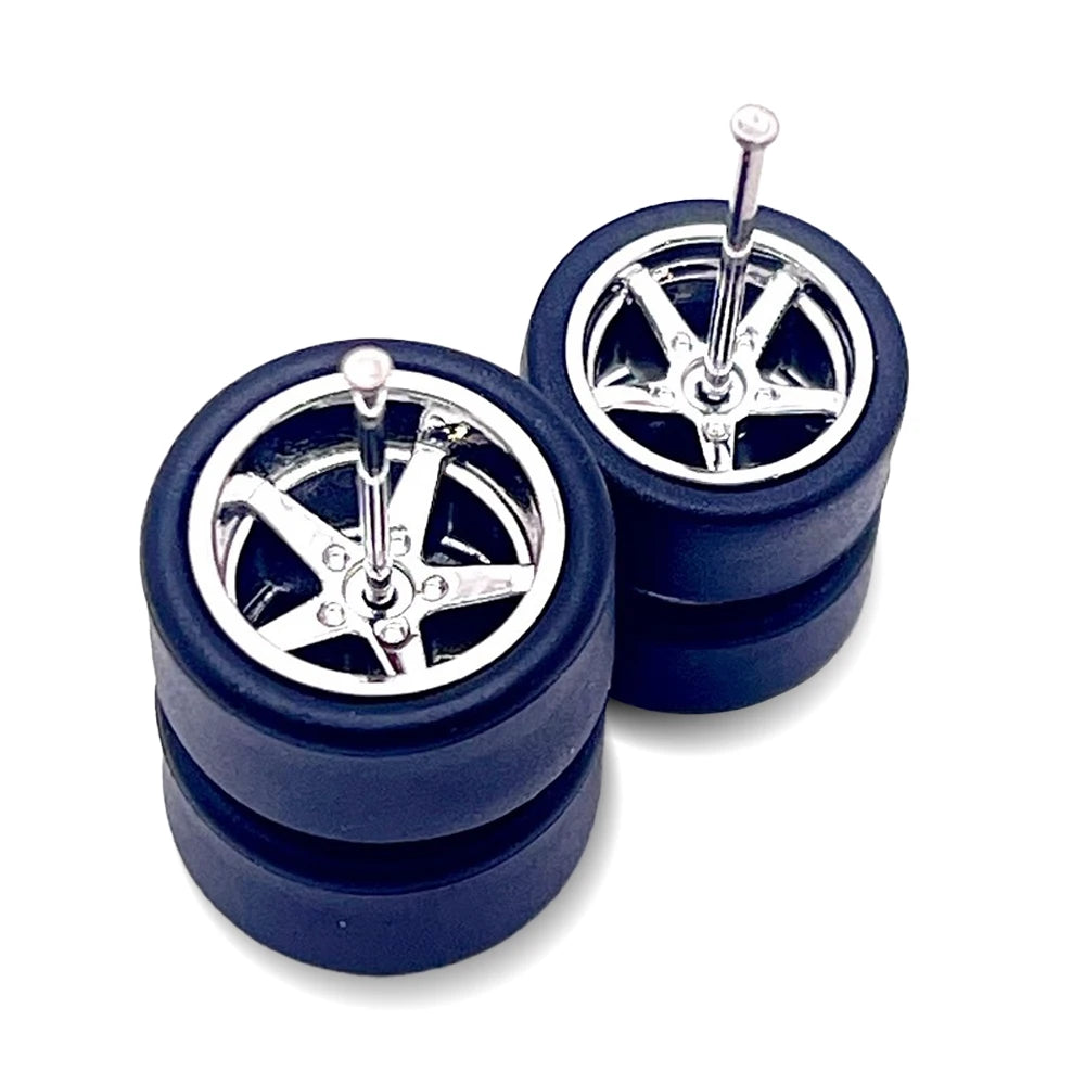 Staggered Advan V2 Chrome 11mm / 13mm (shorter front axle)