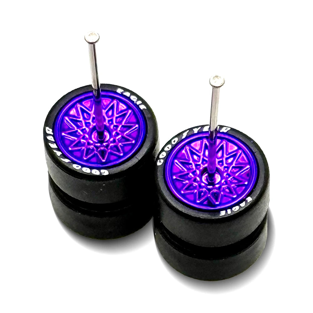 Starburst Purple + Lettered Tire 11mm / 11mm LIMITED EDITION