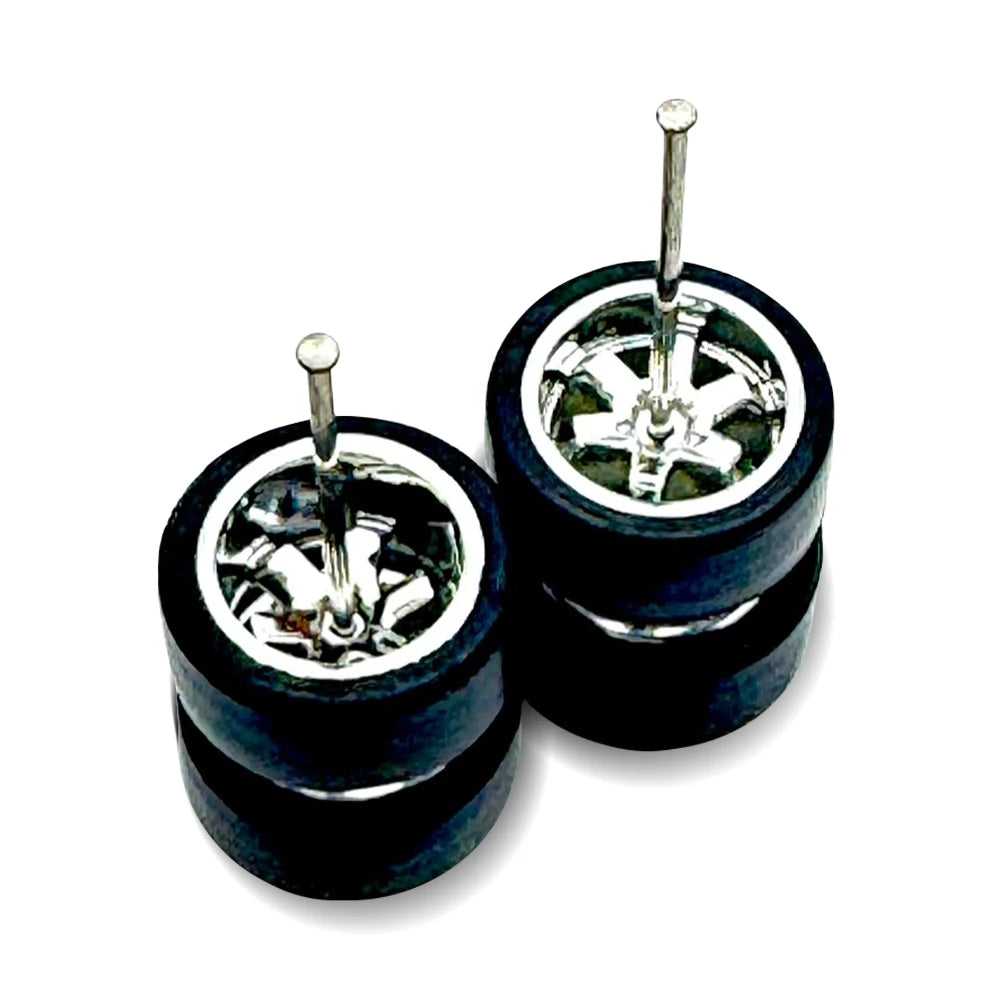 Te37 Chrome Staggered Deep Dish 11mm / 11mm