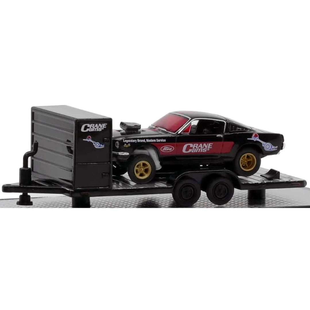 Two Axle Car Transport Trailer w/ Storage - Black (Crane Cams Livery)