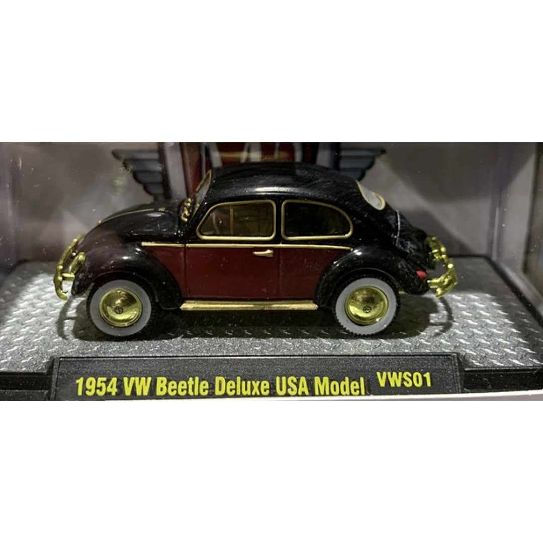 Volkswagen Beetle - Black/Red Two-Tone (Chase Version with Gold Chrome Details)