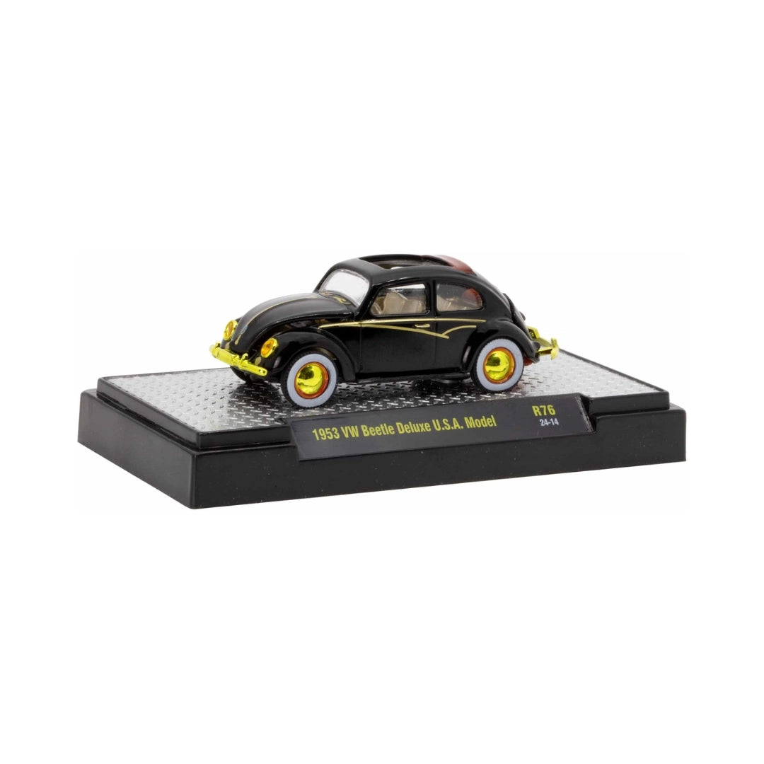 Volkswagen Beetle - Black (Yellow Wheels & Yellow Chrome Details)