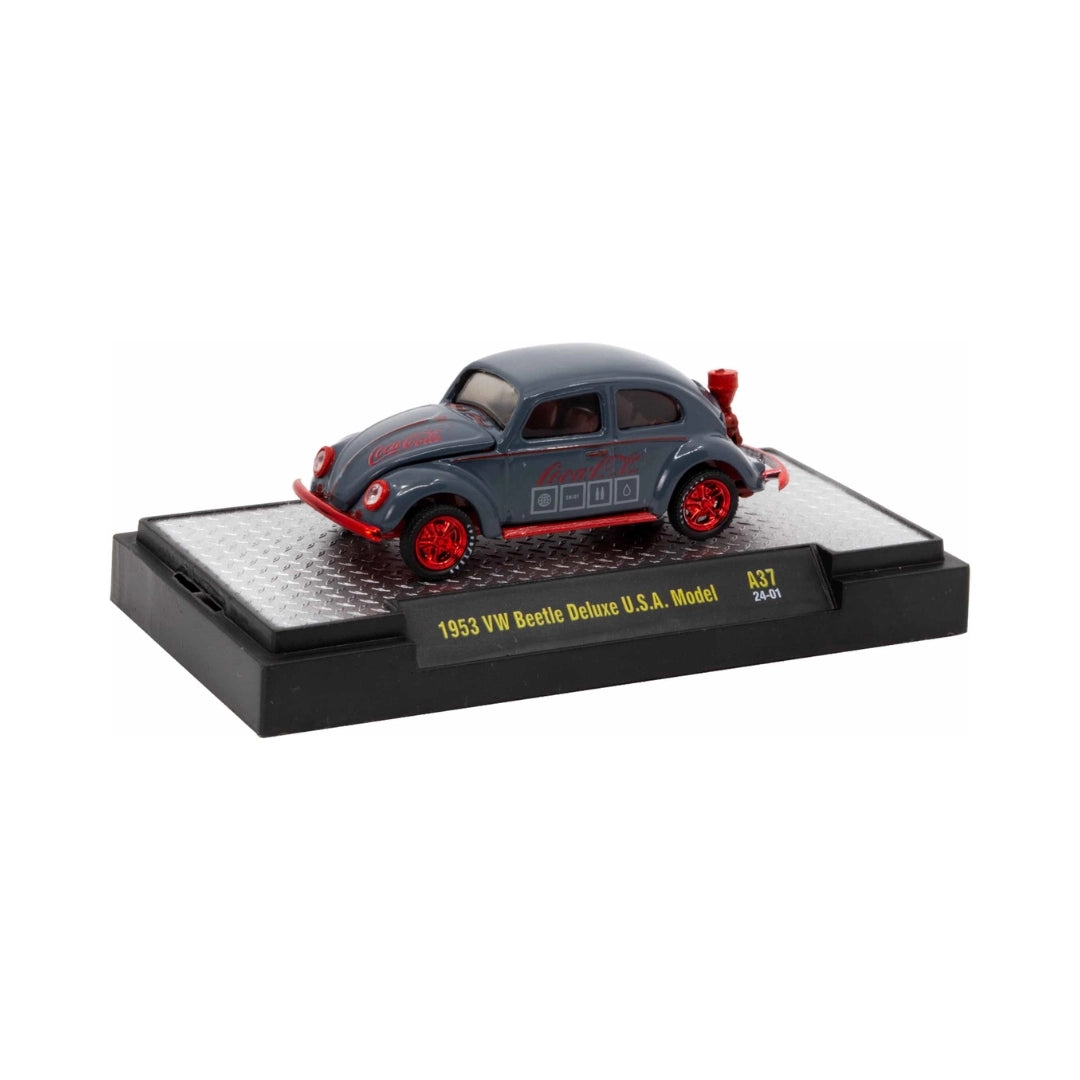 Volkswagen Beetle - Grey/Black (Coca-Cola Series Chase Version with Red Chrome Details)