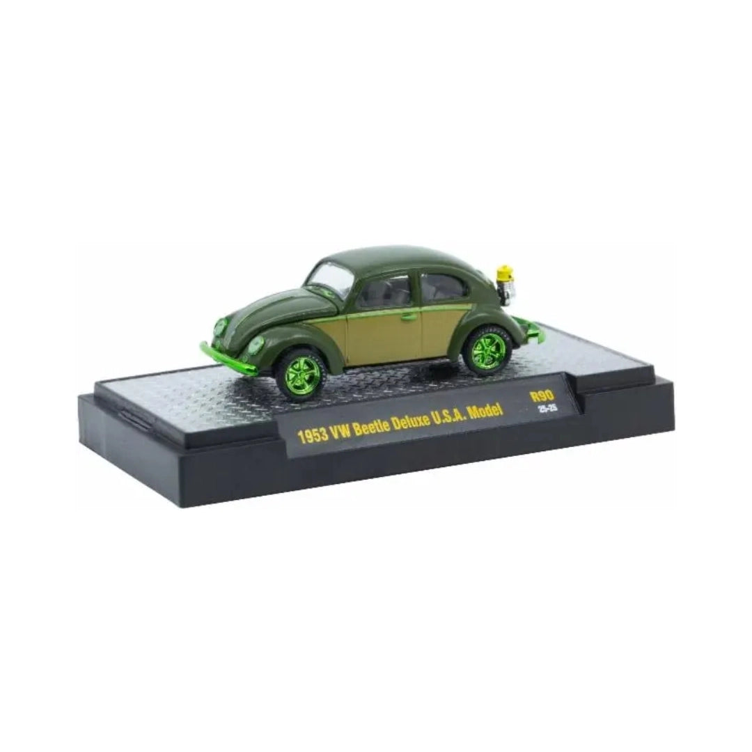 Volkswagen Beetle - Olive Green (Green Chrome Rims & Details)