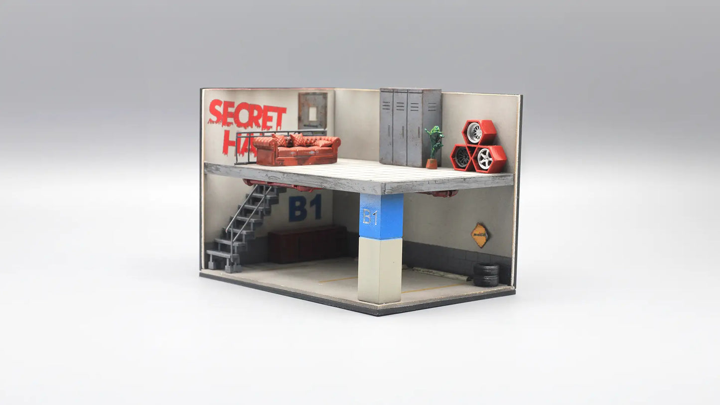 Your Garage Mini Diorama Display for 1:64 Diecast Cars