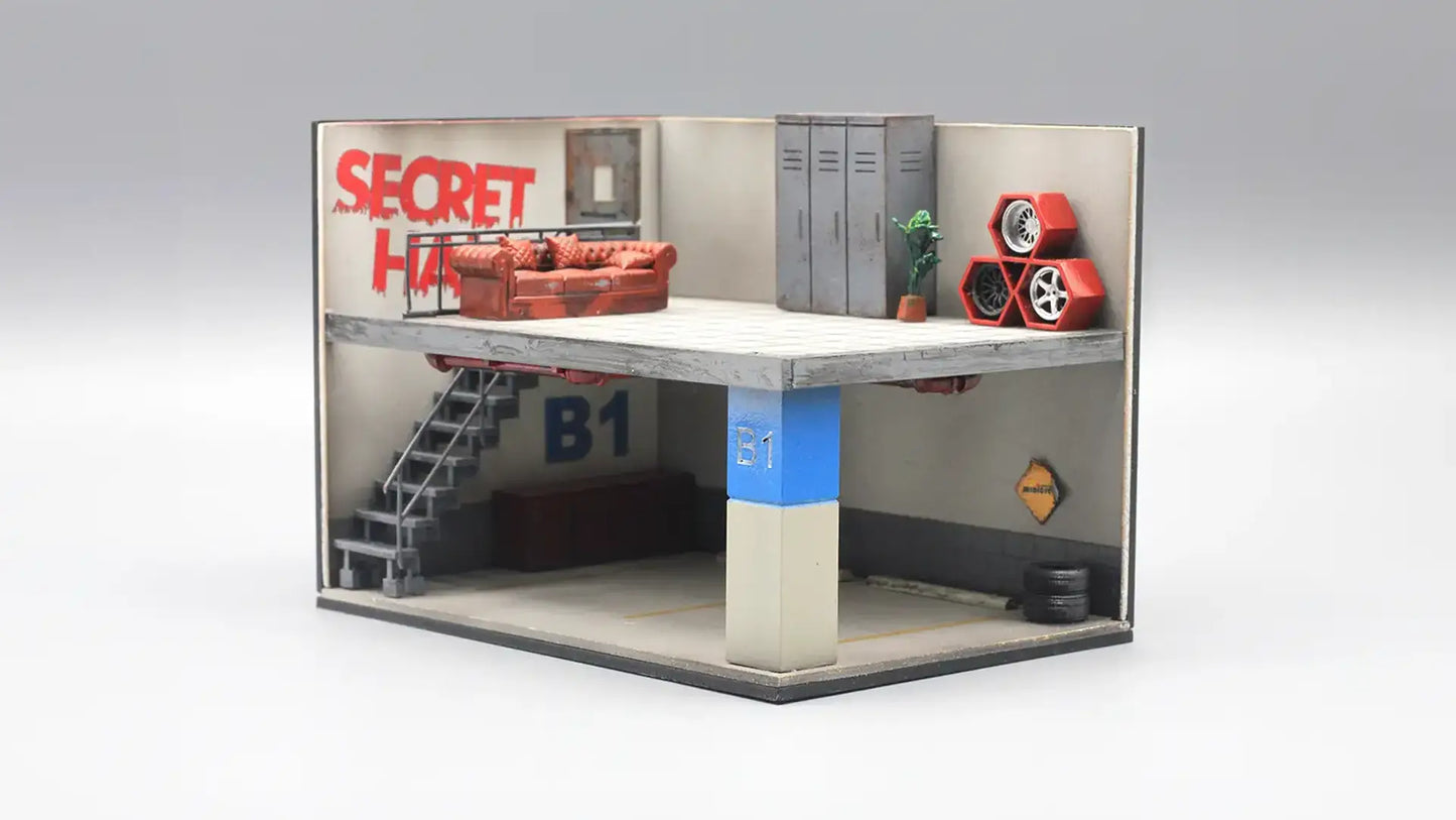Your Garage Mini Diorama Display for 1:64 Diecast Cars