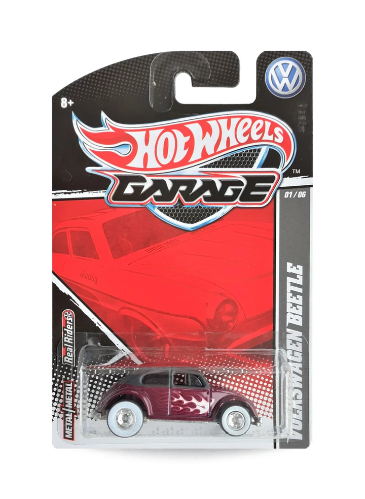Hot Wheels Volkswagen Garage 2011 Volkswagen Beetle 1:64 – Matte Black & Metallic Magenta