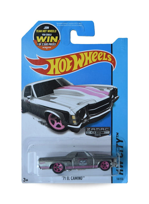 Hot Wheels Walmart Exclusive ZAMAC Editions 2015 Chevrolet '71 El Camino 1:64 – ZAMAC