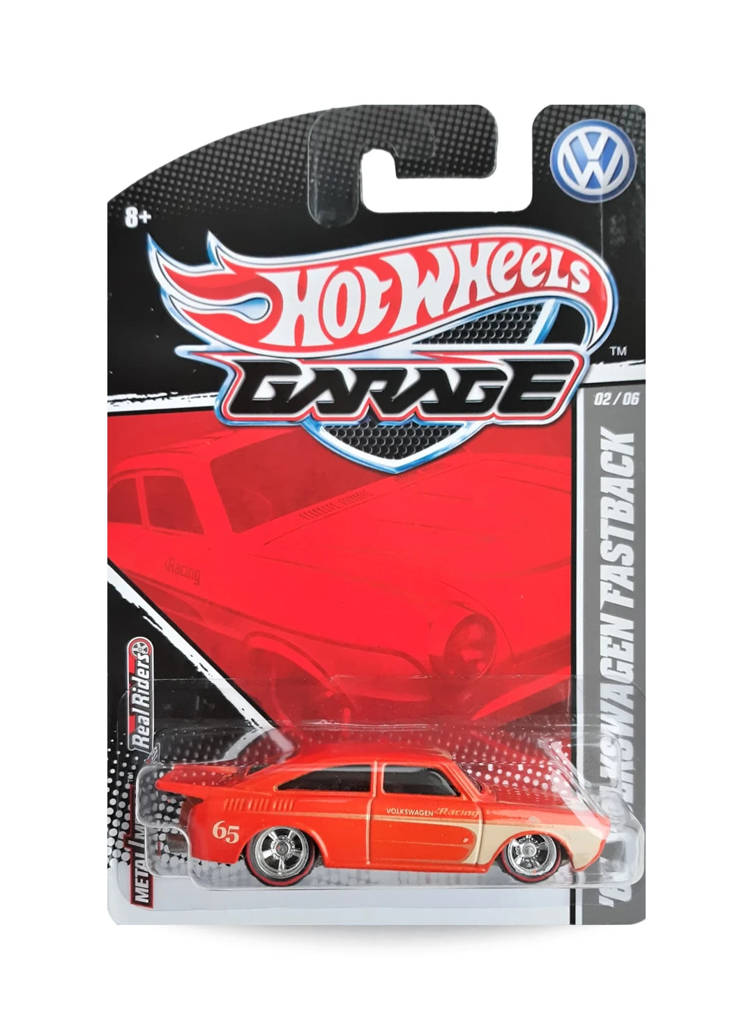 Hot Wheels Volkswagen Garage 2011 '65 Volkswagen Fastback 1:64 – Metallic Orange