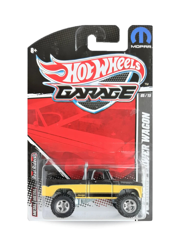 Hot Wheels Mopar Garage 2011 Dodge '70 Dodge Power Wagon 1:64 – Metalflake Black / Yellow