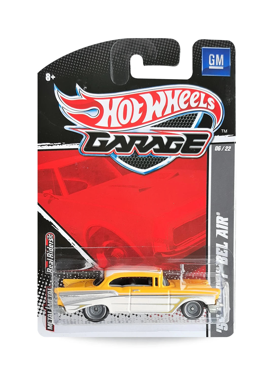 Hot Wheels GM Garage 2011 Chevrolet '57 Chevy Bel Air 1:64 – Metallic Pearl Yellow & White