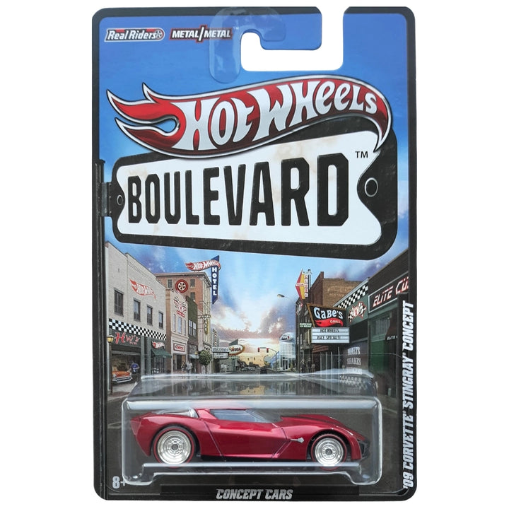 Hot Wheels 1:64 '09 Corvette Stingray Concept Metalflake Red