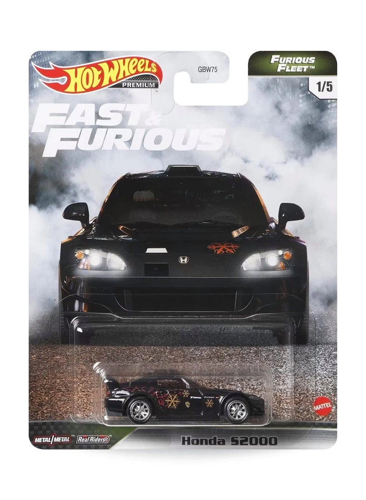 Hot Wheels Fast & Furious Premium Series Furious Fleet 2021 Honda S2000 1:64 – Black