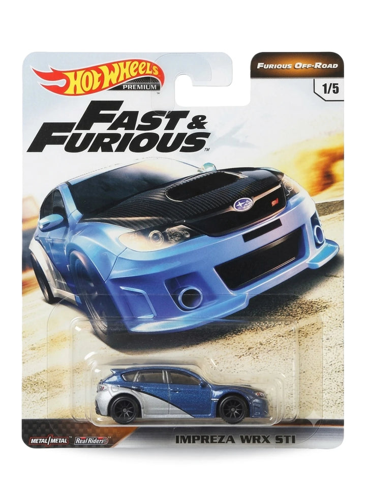 Hot Wheels Fast & Furious Premium Series Furious Off-Road 2019 Subaru Impreza WRX STI 1:64 – Dark Blue