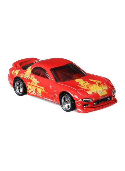 Hot Wheels Fast & Furious Premium Series Fast Tuners 2020 Mazda RX-7 FD 1:64 – Red